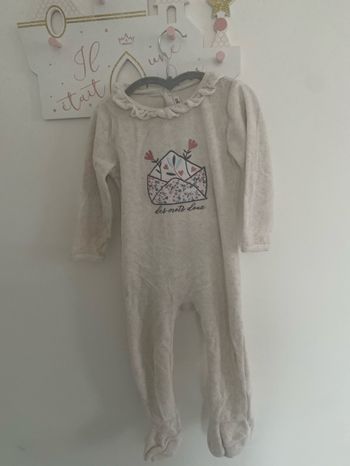 Pyjama velours Gémo taille 24 mois