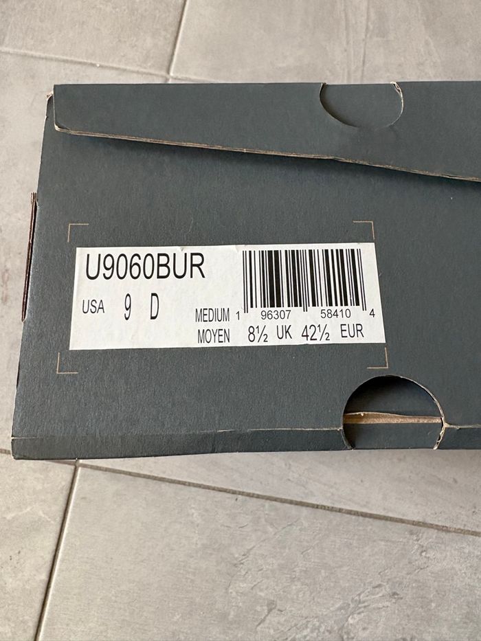 New Balance 9060 Chênes/Bordeaux - photo numéro 2