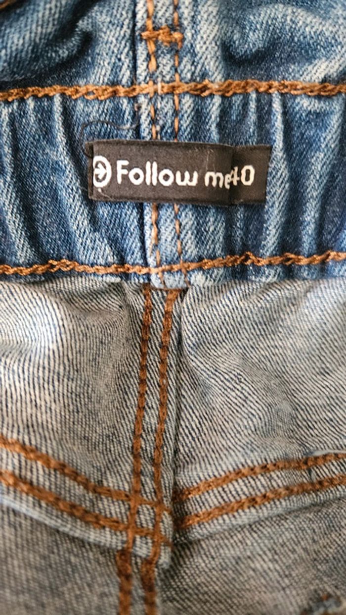 Short taille haute en jean - photo numéro 5