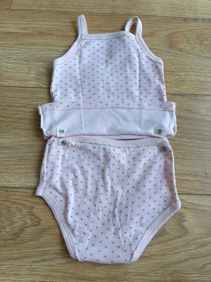 Lot de bodies-culottes 2 en 1 bébé fille Petit Bateau 36M - photo numéro 10