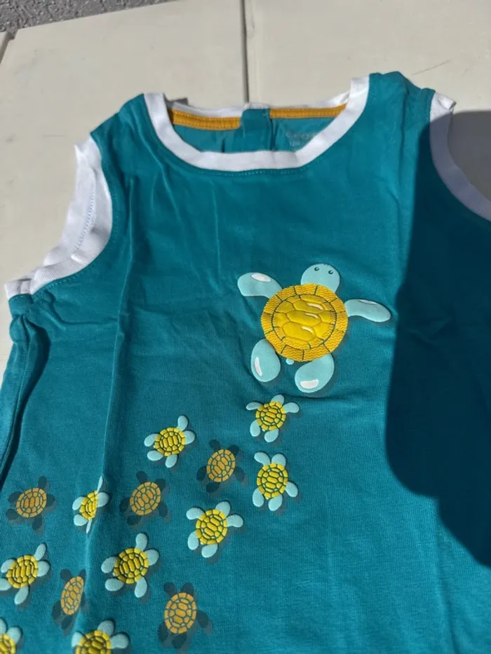 T shirt garçon obaibi tortue tualle 12 mois 74 cm - photo numéro 2