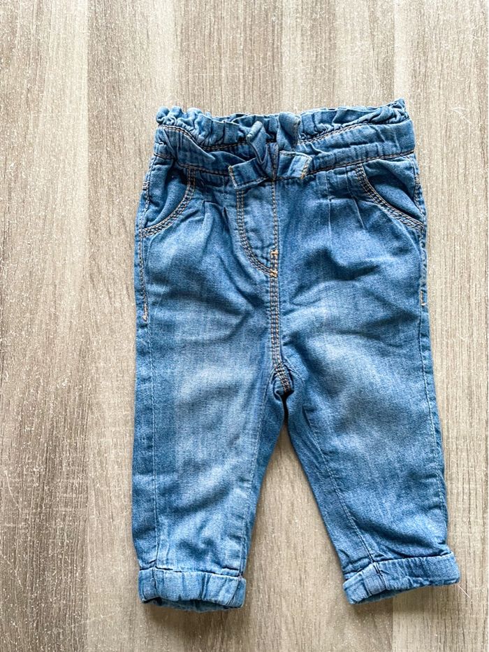 Jean à noeud bébé fille Tape à l’œil taille 3 mois