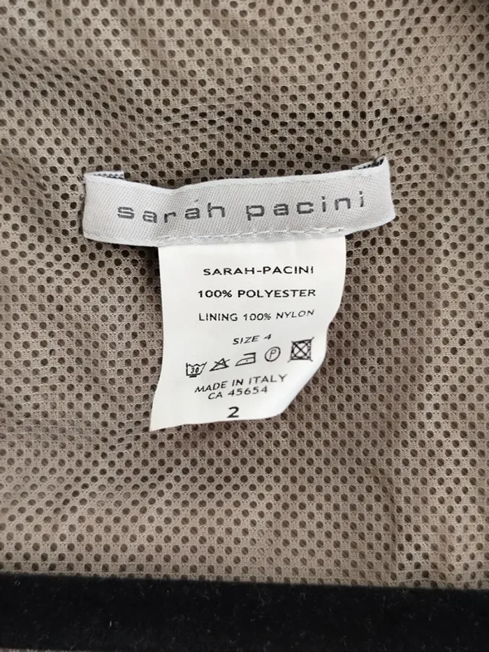 Veste coupe vent sans manches Sarah Pacini marron taille unique - photo numéro 6