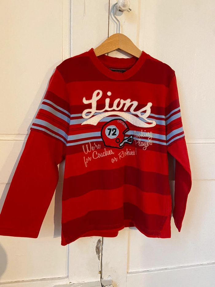 Tee-shirt manches longues rouge Catimini 8 ans