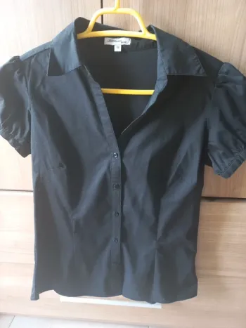 Chemise noire neuve Strebocks basic 38