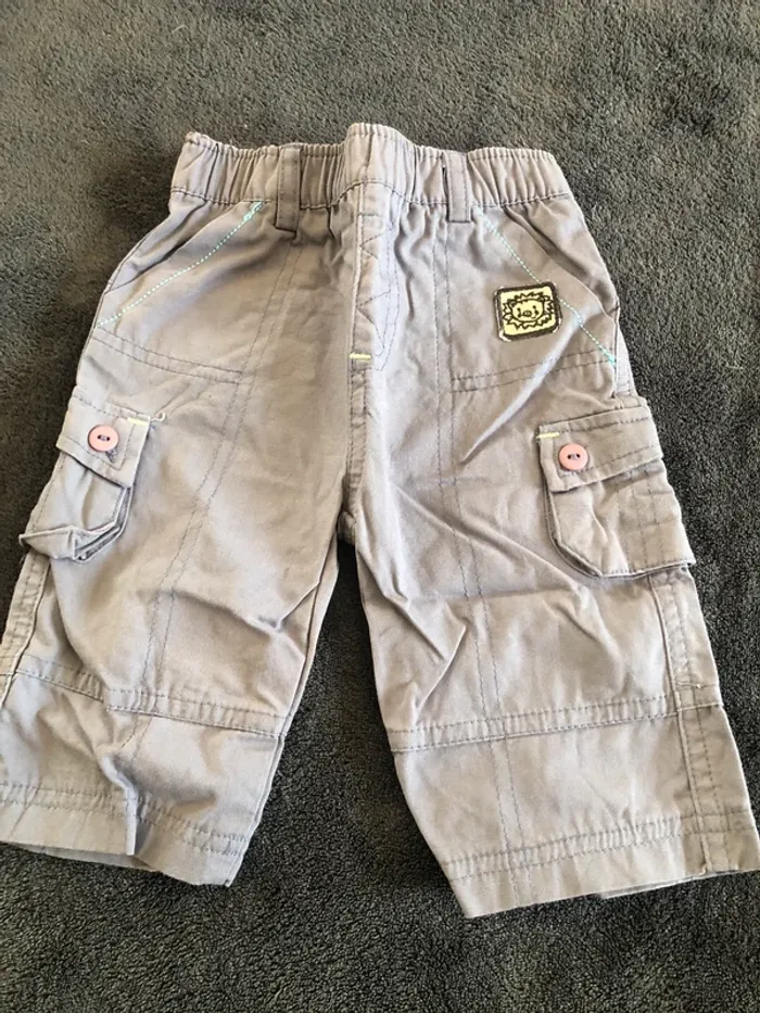 Lot vêtements bébé garçon 1 mois pantalons et veste - photo numéro 5