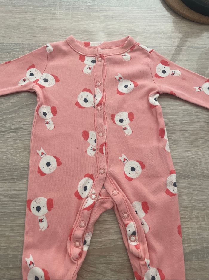 Pyjama bébé rose TEX Baby – 1 mois – Neuf - photo numéro 2