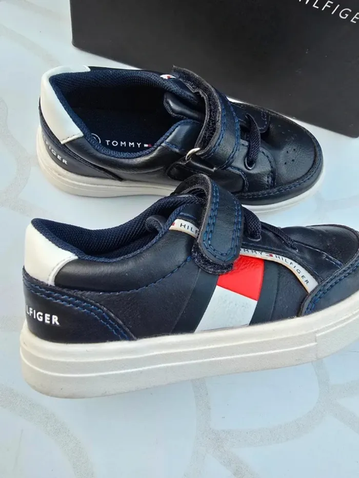 Basket Tommy Hilfiger en cuir - photo numéro 3