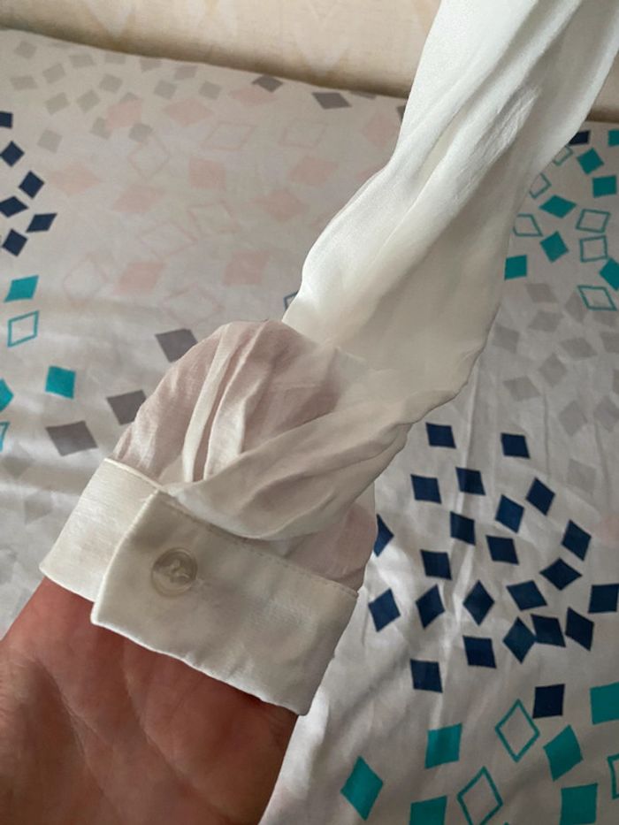 Superbe belle chemise blanche Amisu neuve avec étiquette taille M - photo numéro 5