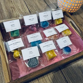 🩵 Coffret “Douceur & Propreté” – 9€ les 11 fondants parfumés 🩵