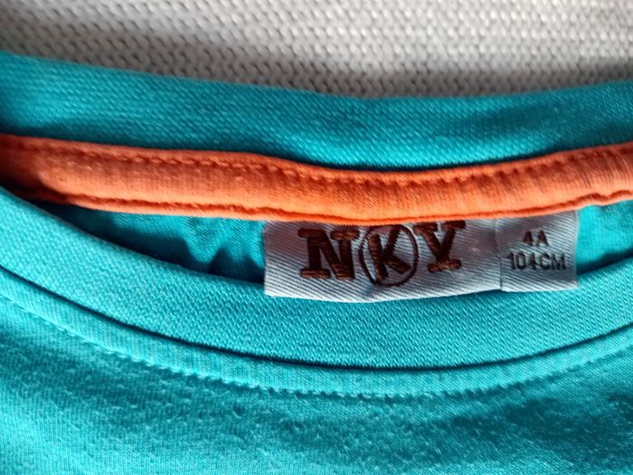 Tee-shirt manches longues bleu garçon 4 ans NKY - photo numéro 3