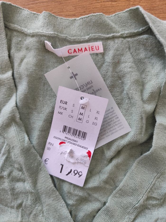 Haut manche courte camaïeu taille 38 femme - photo numéro 3