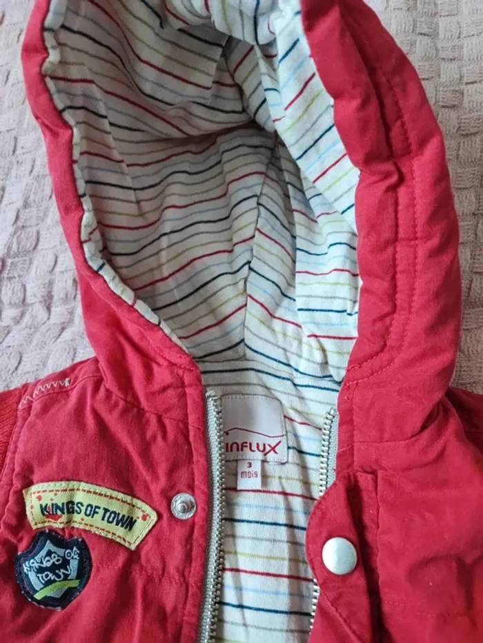 Lot gilet et veste sans manches 1 mois et 3 mois - photo numéro 5