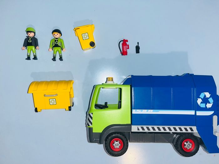 Playmobil 6110 camion de recyclage ordures complet - photo numéro 7