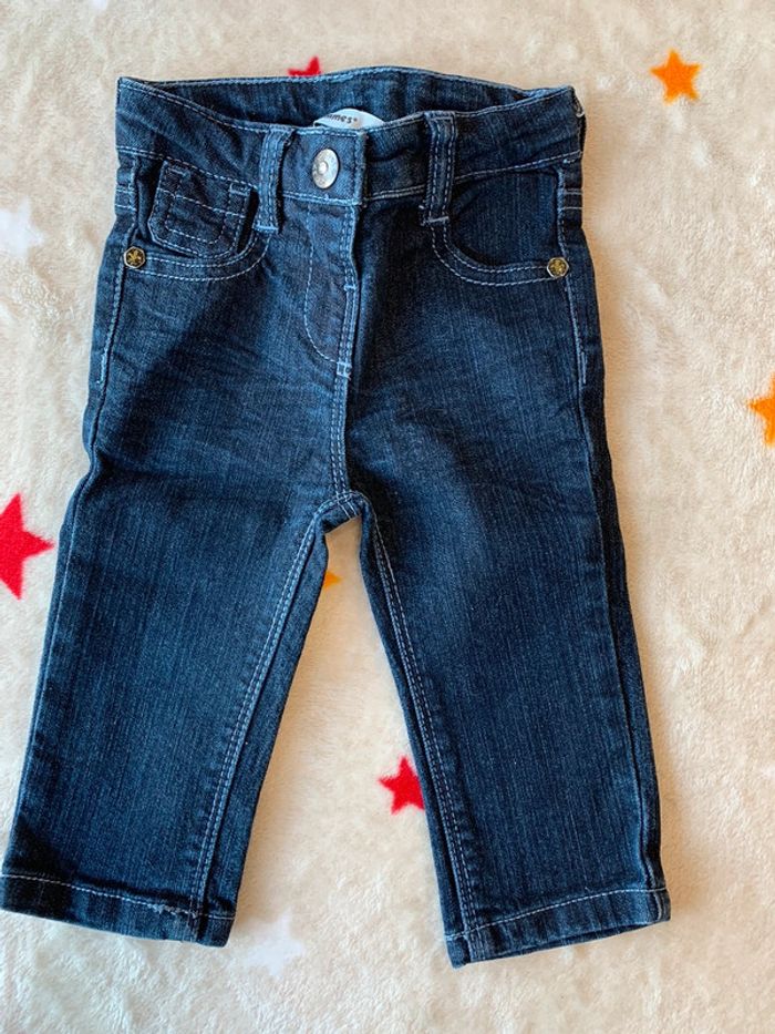 Ensemble Tee-shirt Grain de Blé Jeans 3 Pommes Bleu & Bleu Marine 6M - photo numéro 7