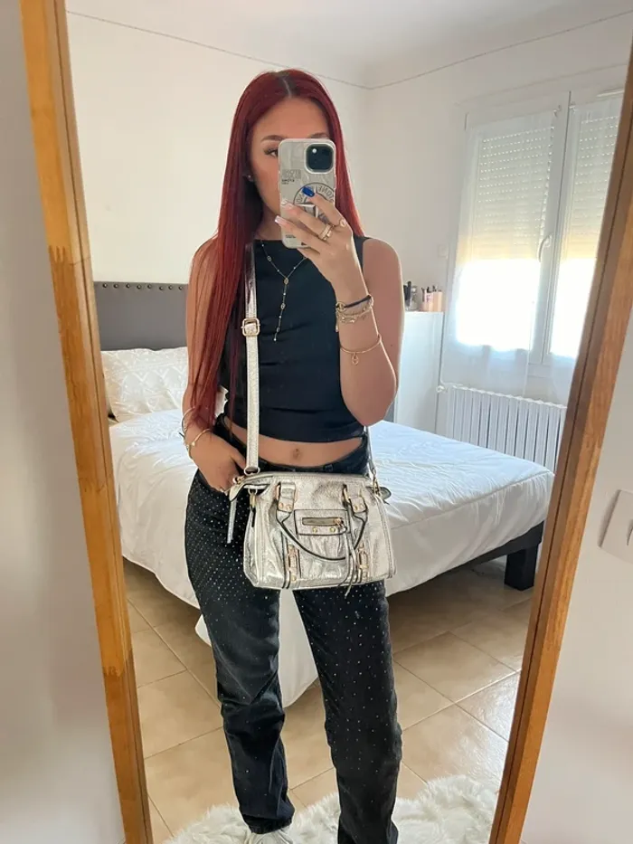 Jean noir strass Zara
