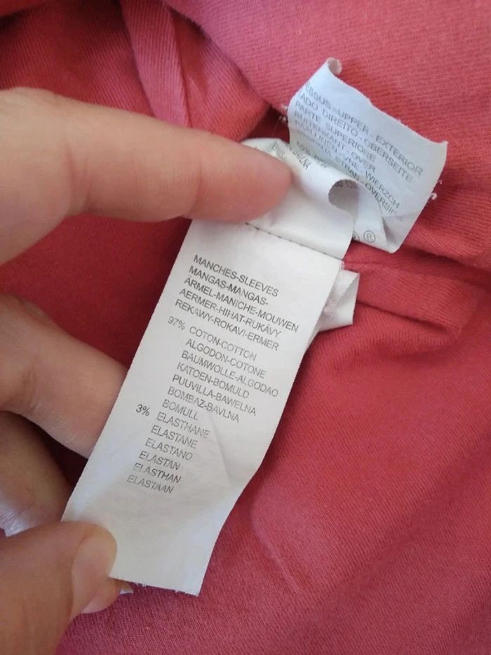 Robe rouge manches marinière 12 mois - photo numéro 8