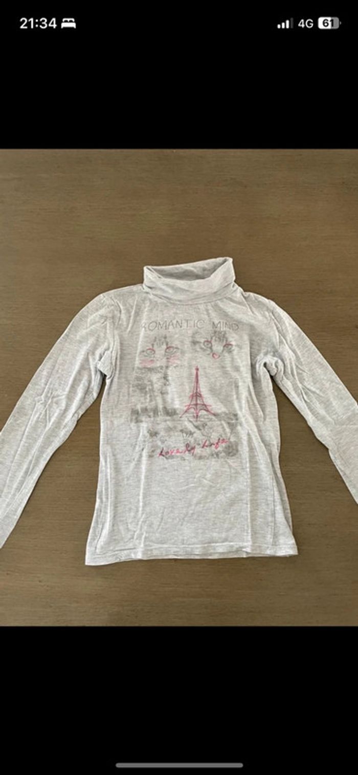 Tee-shirt col roulé fille In extenso