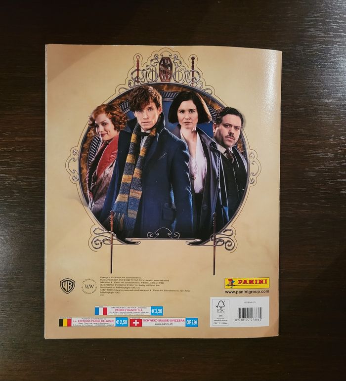 Les Animaux Fantastiques Harry Potter Sticker - Panini 2016 - photo numéro 2