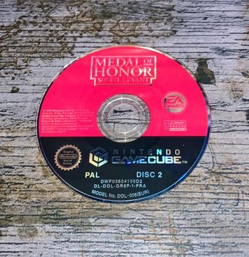 Medal of Honor Soleil levant Jeu Nintendo Gamecube CD2 seul PAL