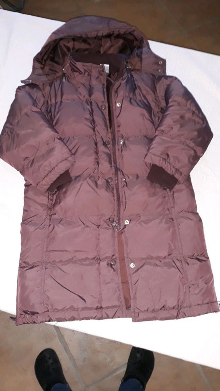 Manteau doudoune chaude violet