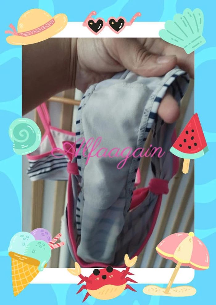 Maillot de bain bikini 10ans - photo numéro 6