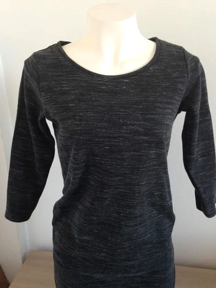 Robe pull fin col rond manches longues 38/40 Kiabi - photo numéro 2