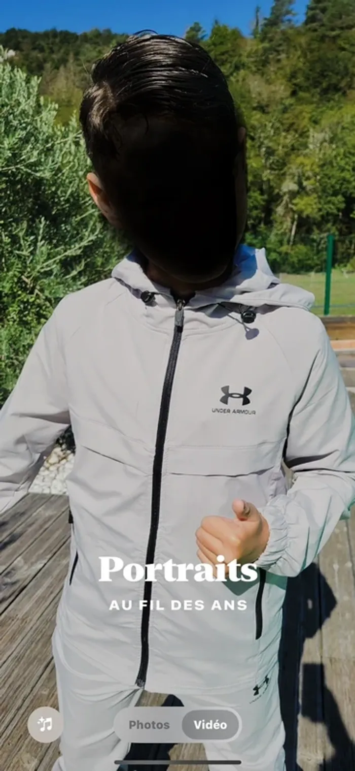 Survêtement gris 10 ans imperméable - photo numéro 4