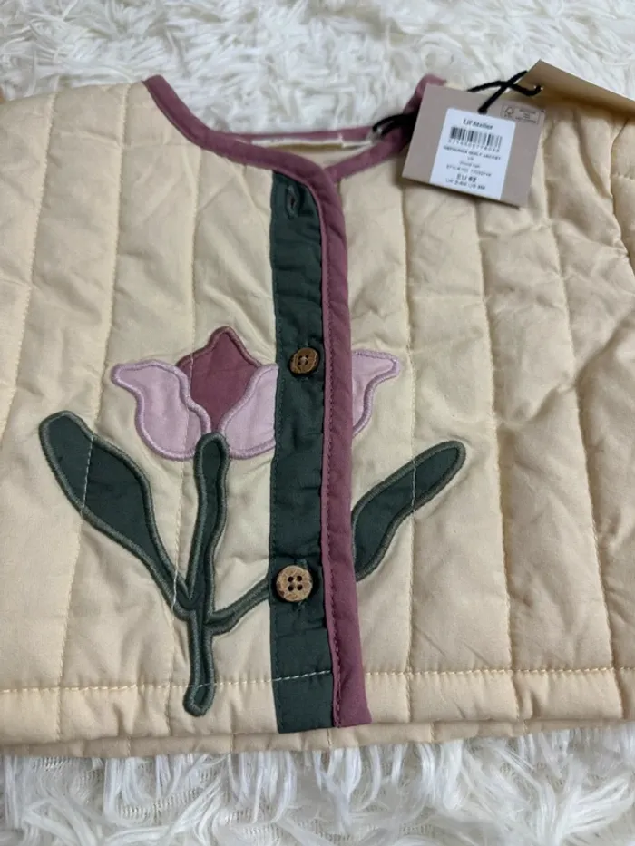 Veste beige Lil Atelier taille 2-4 mois - photo numéro 2
