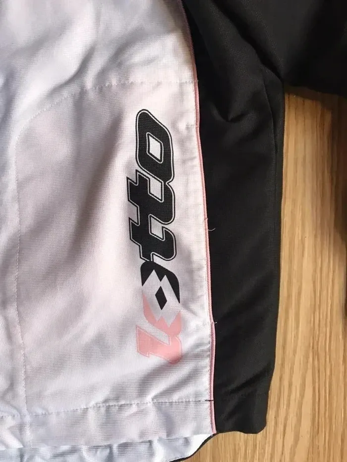 Veste Lotto femme imperméable blanc noir rose taille Xs - photo numéro 6