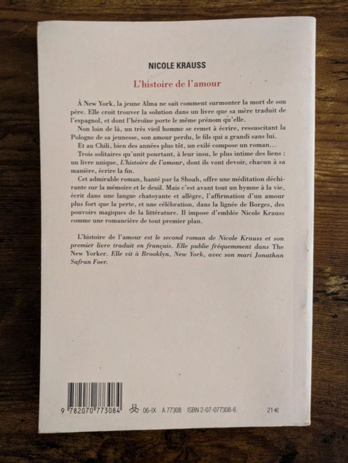 L'histoire de l'amour - photo numéro 2