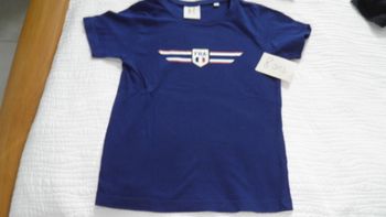 T-shirt manches courtes bleu 8 ans Kamaté France