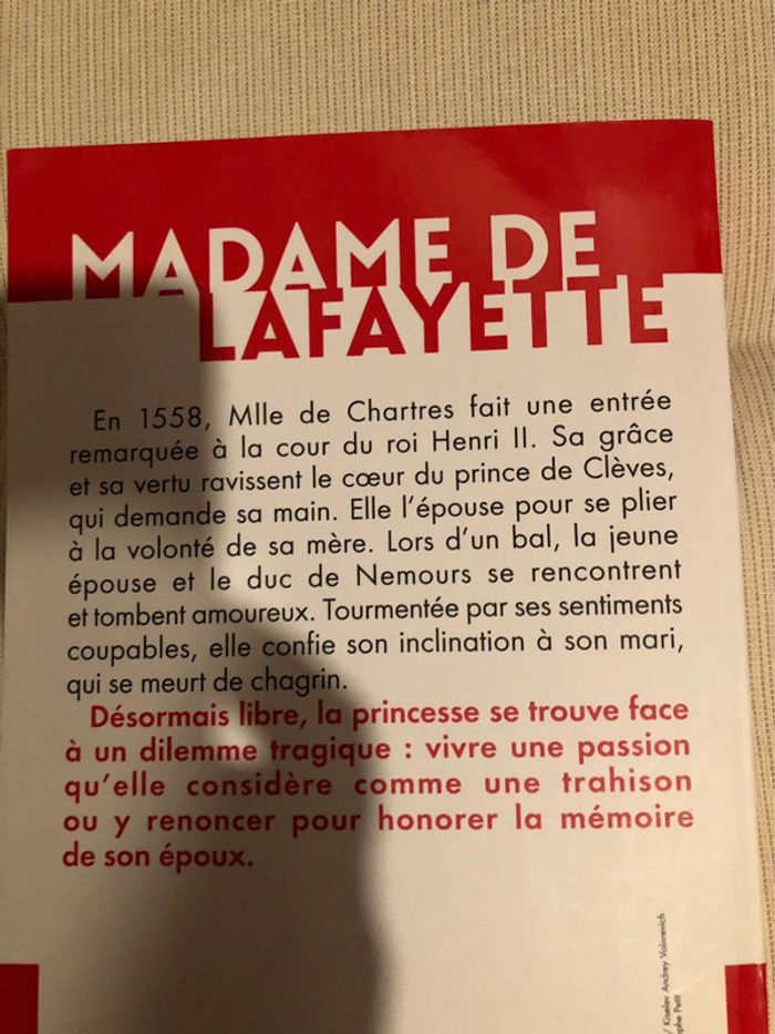 Livre la princesse de cleves - photo numéro 3