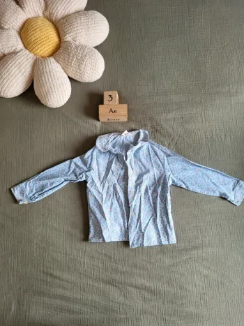 Lot deux chemises fille manches longues rentrée scolaire automne