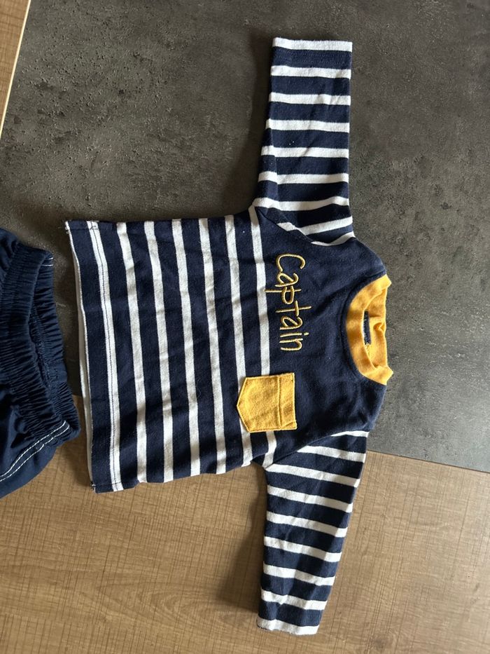 Ensemble pantalon et t-shirt manches longues bébé taille 3 mois - photo numéro 3