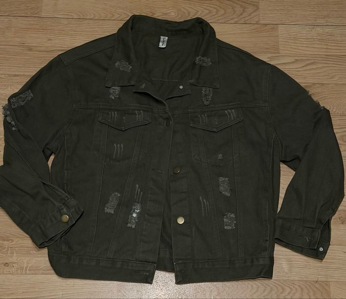 Veste matelassé femme taille S vert foncé coton - photo numéro 2