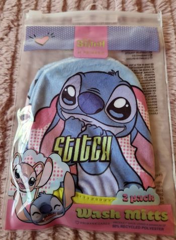 Mini gant de toilette Stitch et Angel