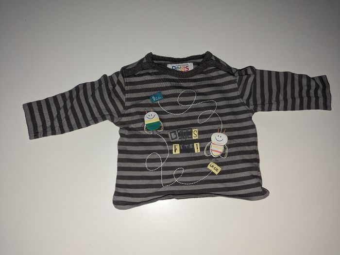 Lot de 5 t-shirts à manches longues 3 mois - photo numéro 3