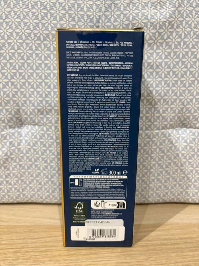 Coffret de Bain "Flûte & Champagne" Or / Bleu - photo numéro 3