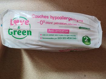 Couche love and green 1 paquet taille 2