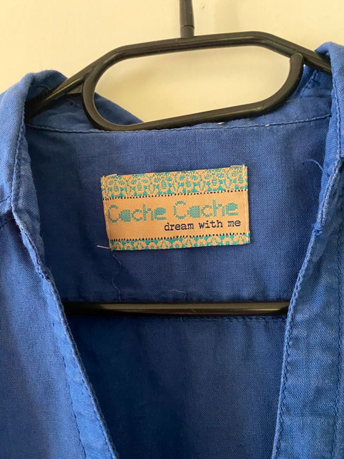 Robe Cache Cache bleue Taille 40 - photo numéro 3