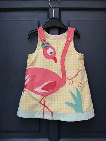 Jolie petite robe flamant rose