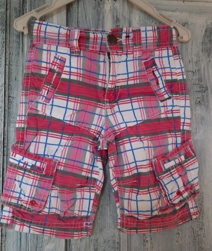 Short à carreaux
