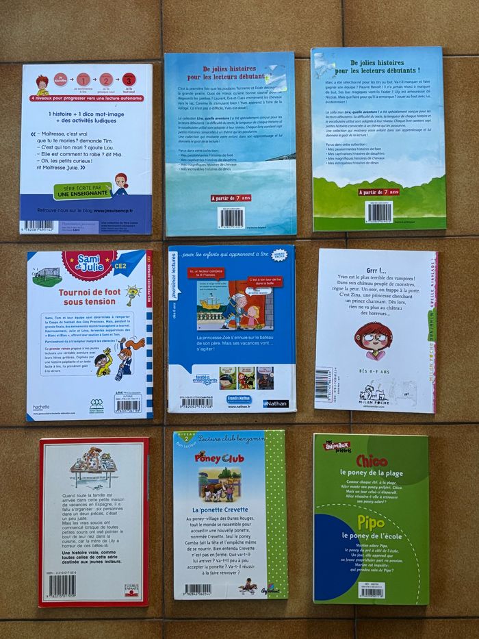 lot de 9 livres pour enfant sortant de CP ou lecteur débutant - photo numéro 2