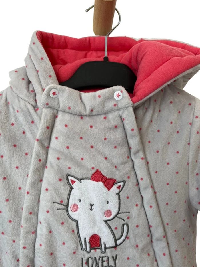 Combipilote grise et rose en polaire douce (chat) - Gémo 9 mois - photo numéro 2