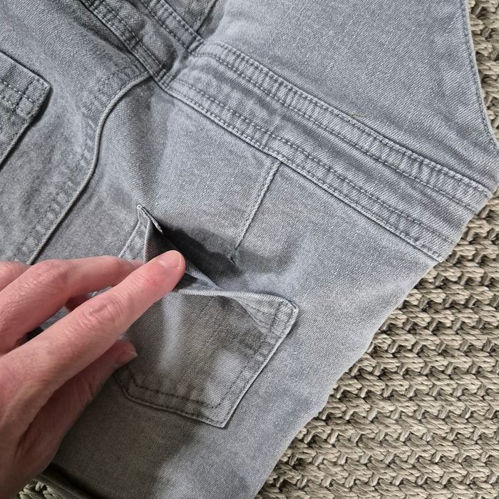 Salopette courte en jean gris mixte - 3 ans - photo numéro 9