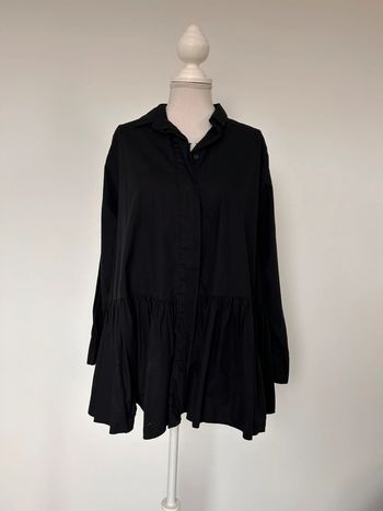 Chemise blouse Zara volant camicetta Camisa blusa shirt blusa camicia overhemd Folder manches