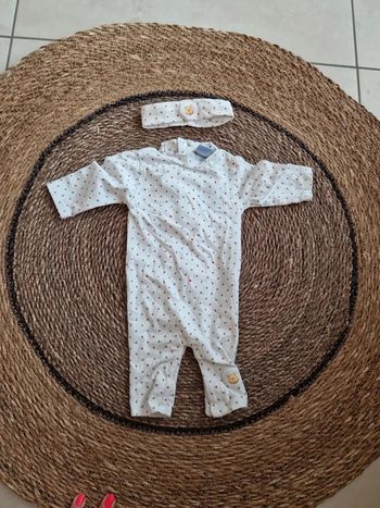 Jolie grenouillères + bandeau Disney motifs étoiles taille 1 mois