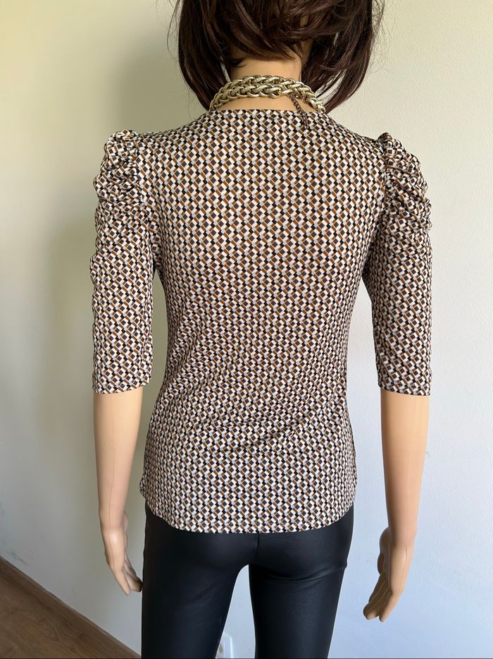 Blouse imprimée à manches courtes Morgan taille S jamais portée - photo numéro 5