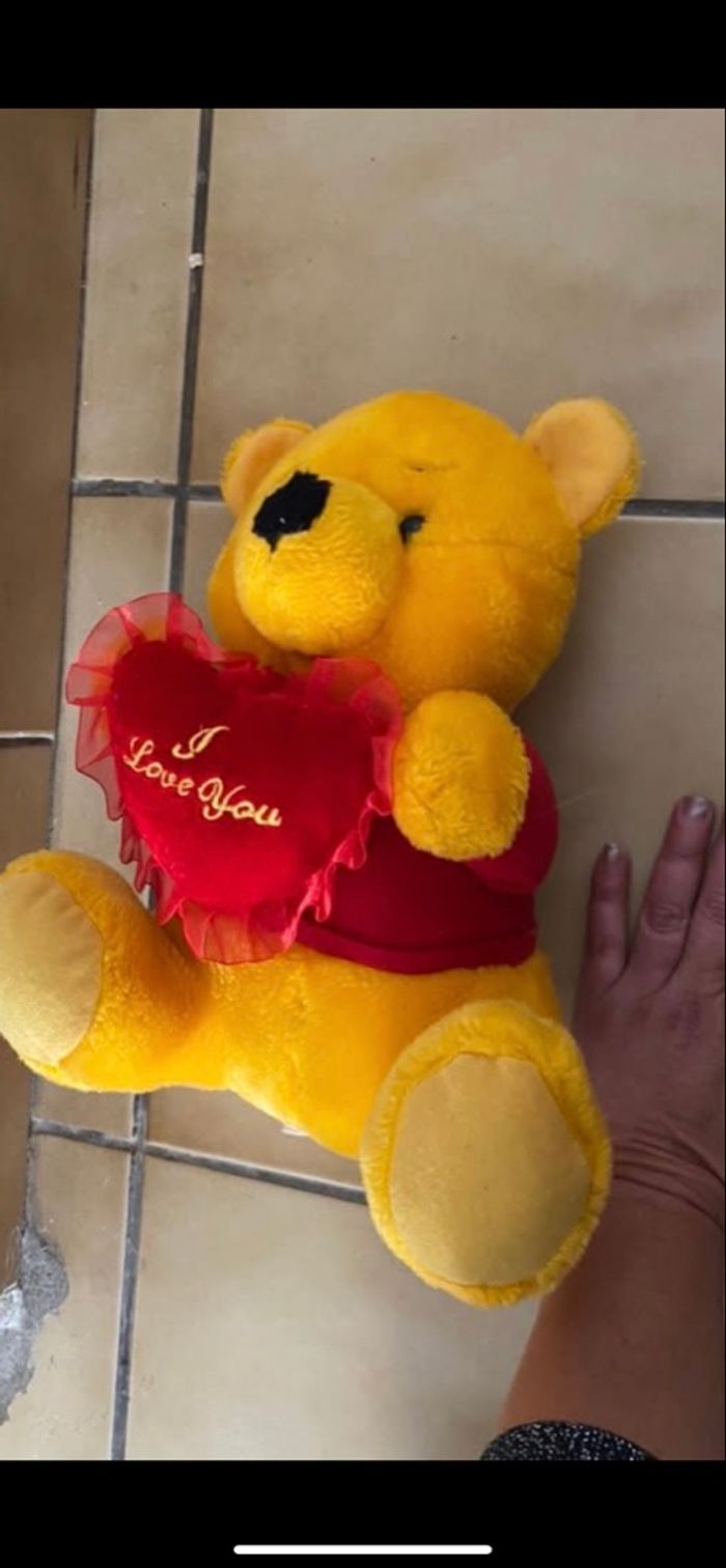 Peluche Winnie l’ourson I love you - photo numéro 4